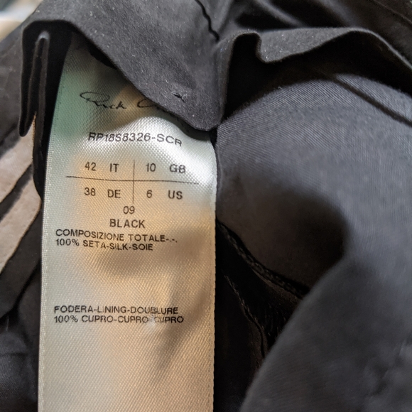 SOLD Rick Owens silk pants size 6 BNWT - Picture 7 of 10